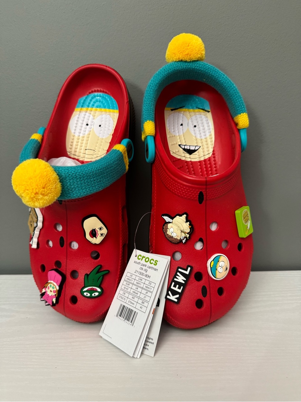 South Park Crocs featuring cartman.